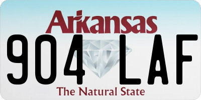 AR license plate 904LAF