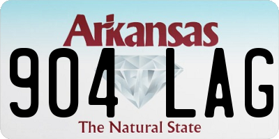 AR license plate 904LAG