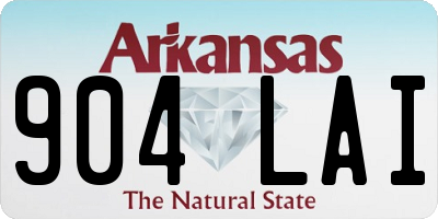 AR license plate 904LAI