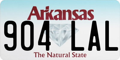 AR license plate 904LAL