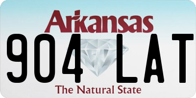 AR license plate 904LAT