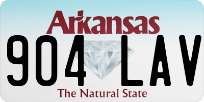 AR license plate 904LAV