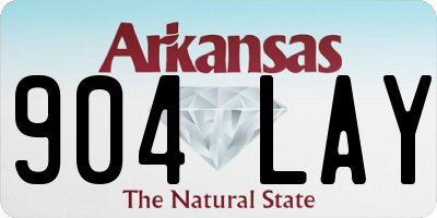 AR license plate 904LAY
