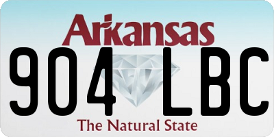 AR license plate 904LBC