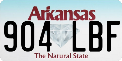 AR license plate 904LBF