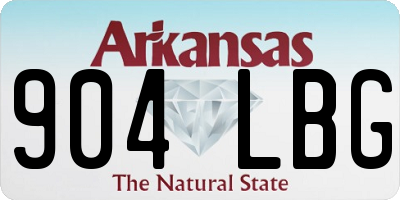 AR license plate 904LBG