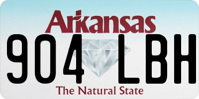 AR license plate 904LBH