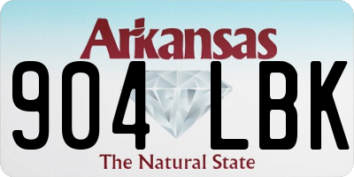 AR license plate 904LBK