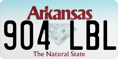 AR license plate 904LBL