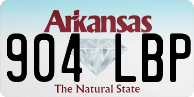 AR license plate 904LBP