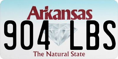 AR license plate 904LBS