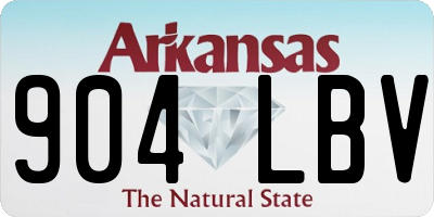 AR license plate 904LBV