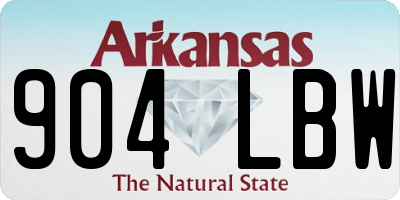 AR license plate 904LBW