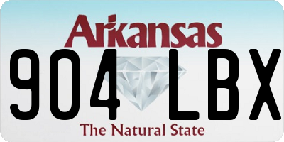 AR license plate 904LBX