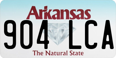 AR license plate 904LCA