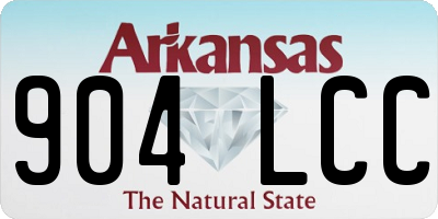 AR license plate 904LCC
