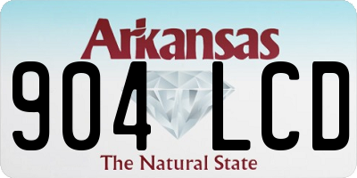 AR license plate 904LCD