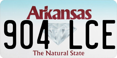 AR license plate 904LCE