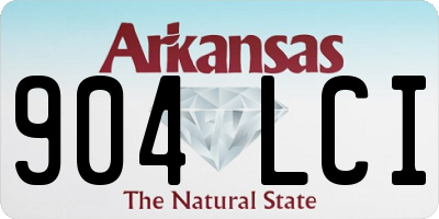 AR license plate 904LCI
