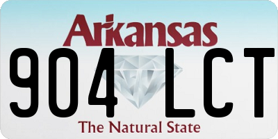 AR license plate 904LCT