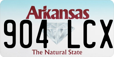AR license plate 904LCX