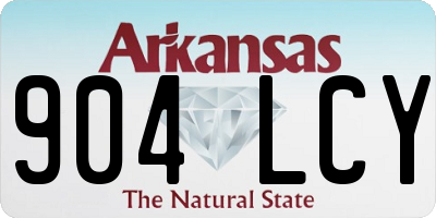 AR license plate 904LCY