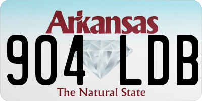 AR license plate 904LDB