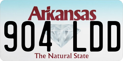 AR license plate 904LDD