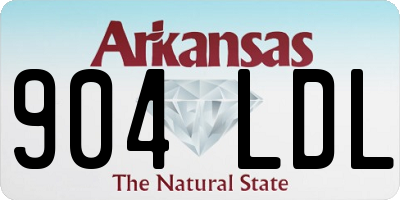 AR license plate 904LDL