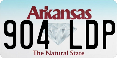 AR license plate 904LDP