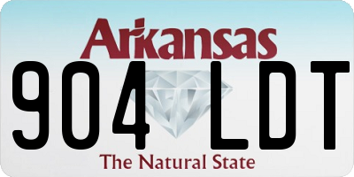 AR license plate 904LDT