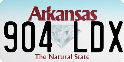AR license plate 904LDX