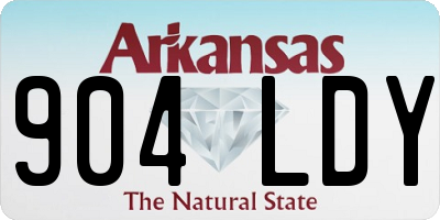 AR license plate 904LDY