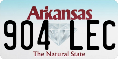 AR license plate 904LEC