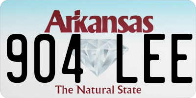 AR license plate 904LEE