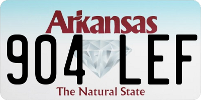 AR license plate 904LEF