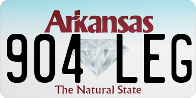 AR license plate 904LEG