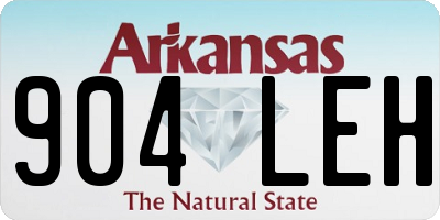 AR license plate 904LEH