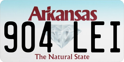 AR license plate 904LEI