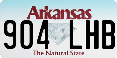 AR license plate 904LHB