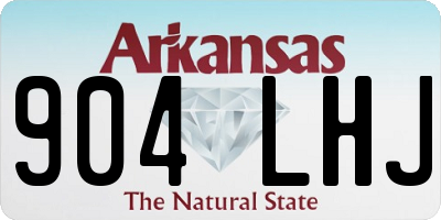 AR license plate 904LHJ