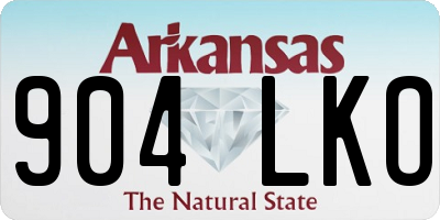 AR license plate 904LKO