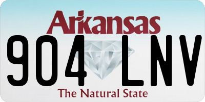 AR license plate 904LNV