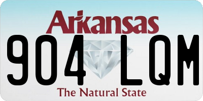 AR license plate 904LQM
