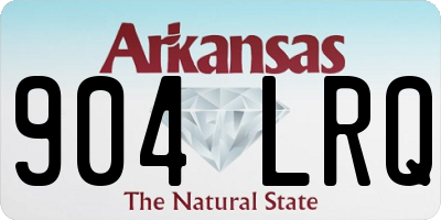 AR license plate 904LRQ