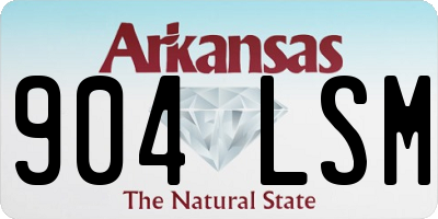 AR license plate 904LSM