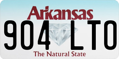 AR license plate 904LTO