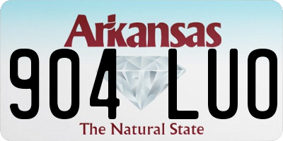 AR license plate 904LUO