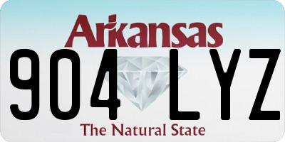 AR license plate 904LYZ