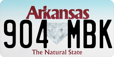AR license plate 904MBK